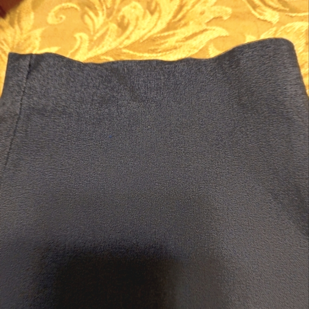 💙 Polished Ultra Dark Blue Sharkskin Tailored Capris - MPS - Picture 3 of 8